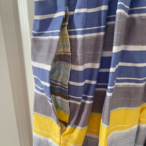 Anthropologie Maeve Blue and Yellow Striped Dress - Picture 6 of 7